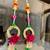 handcrafted floral door hanging with rose & pearl beads  traditional indian festive wall hanging decor (pack of 2)