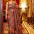 Ethnic Motifs Mirror Work Silk Blend Saree