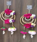 handmade mulicolor small hanging decoration handmade decorative (pack of 2)