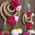 handmade mulicolor small hanging decoration handmade decorative (pack of 2)