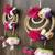 handmade mulicolor small hanging decoration handmade decorative (pack of 2)