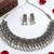 navratri special oxidised silver choker necklace & earrings set   traditional ethnic garba jewellery