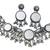navratri oxidised silver mirror choker necklace set with elephant motif & earrings