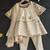 Off white embroidered chanderi cotton silk kurti set