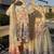 Off white embroidered cotton silk kurti lehenga set