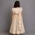Off white chanderi organza lehenga set