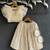 Off white chanderi organza lehenga set