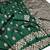 Green color pure soft silk blend women's zari woven sarees