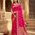 Rani pink color pure soft silk blend women's zari woven sarees