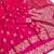 Rani pink color pure soft silk blend women's zari woven sarees