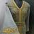 Grey gold embroidery takchita kaftan