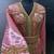 Peach satin gold beaded moroccan dubai kaftan