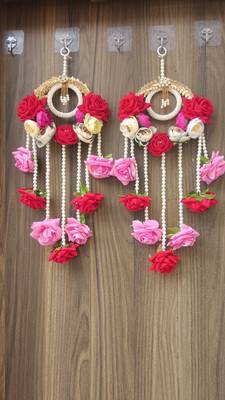 handmade multicolor door hanging  traditional wall hanging decorative latkan hanging decorations (pack of 2)  1