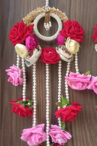 handmade multicolor door hanging  traditional wall hanging decorative latkan hanging decorations (pack of 2) 