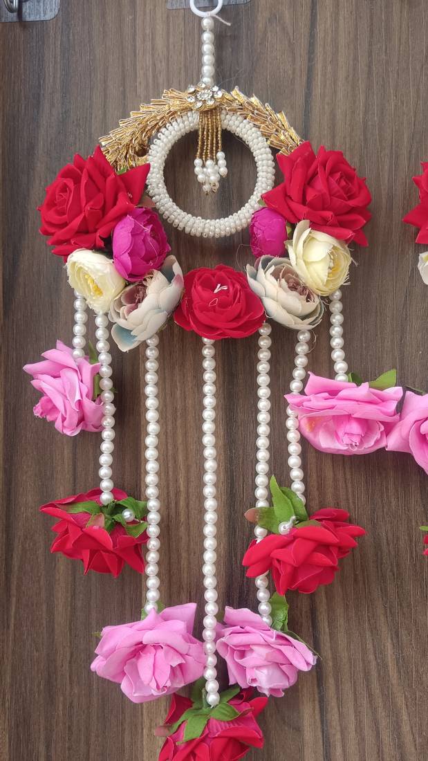 handmade multicolor door hanging  traditional wall hanging decorative latkan hanging decorations (pack of 2) 