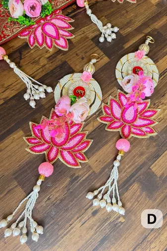 torans for door and wall hanging  home decoration (red) (pack of 2)