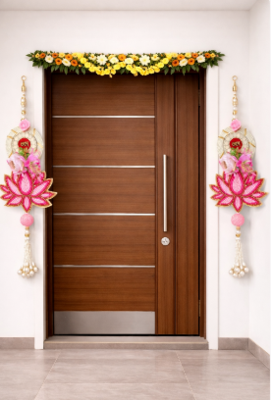 torans for door and wall hanging  home decoration (red) (pack of 2) 2