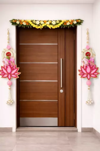 torans for door and wall hanging  home decoration (red) (pack of 2)