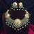 Antique Gold Green beaded Temple Necklace Set, South Indian Kundan Bridal wedding Traditional Jewelry