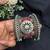 Oxidized Silver Brass Kada Bracelet Set, Floral Statement Bangles, Boho Cuffs, Tribal Indian Jewelry