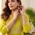 Women Printed Empire Thread Work Kurta with Trousers & With Dupatta