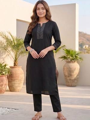 Women Ethnic Motifs Yoke Design Regular Kurta with Trousers & With Dupatta 7