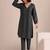 Women Regular Thread Work Kurta with Trousers