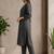 Women Regular Thread Work Kurta with Trousers