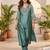 Women Yoke Design Regular Kurta with Trousers
