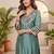 Women Yoke Design Regular Kurta with Trousers