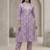 Women Floral Printed Regular Thread Work Pure Cotton Kurta with Trousers & With Dupatta