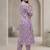 Women Floral Printed Regular Thread Work Pure Cotton Kurta with Trousers & With Dupatta