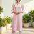 Women Printed Regular Thread Work Kurta with Trousers