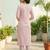Women Printed Regular Thread Work Kurta with Trousers