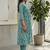 Women Floral Printed Empire Kurta with Trousers