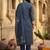 Women Floral Printed Regular Chanderi Silk Kurta with Trousers & With Dupatta