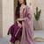 Women Yoke Design Regular Sequinned Kurta with Trousers & With Dupatta