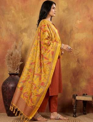 Women Regular Kurta with Trousers & With Dupatta 3