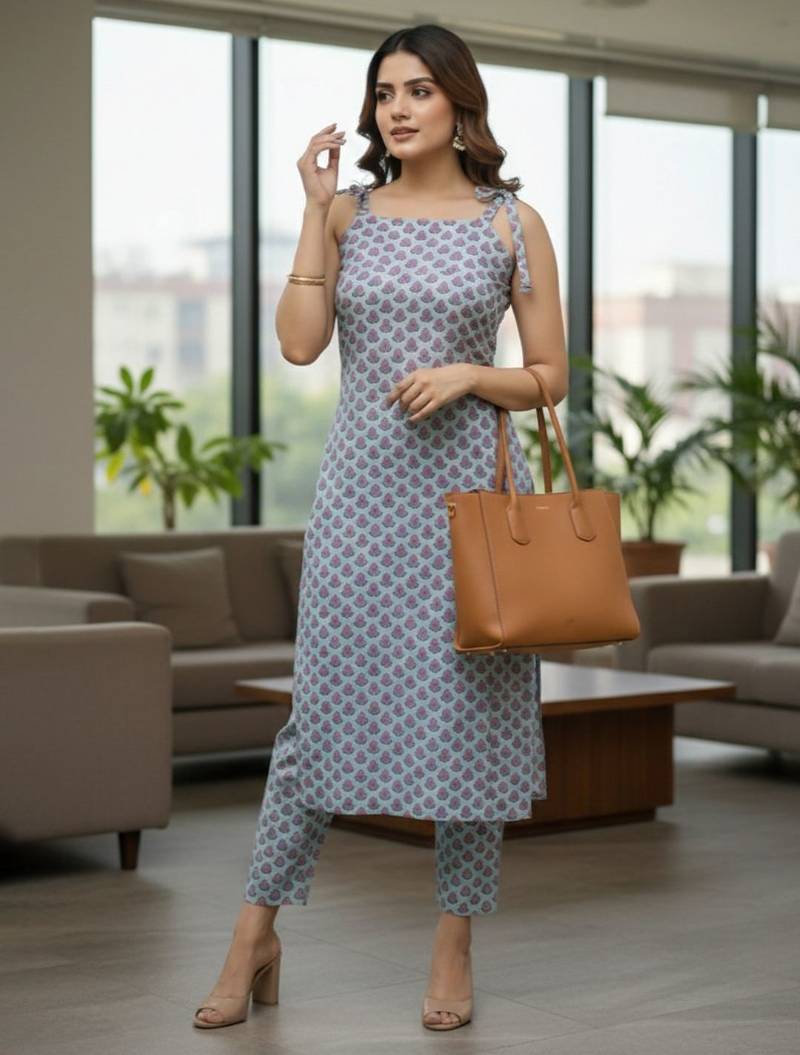 Women Ethnic Motifs Printed Regular Kurta with Trousers & With Dupatta