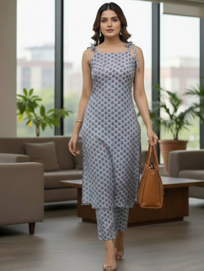 Women Ethnic Motifs Printed Regular Kurta with Trousers & With Dupatta