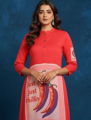 Women Printed Regular Kurta with Trousers 7