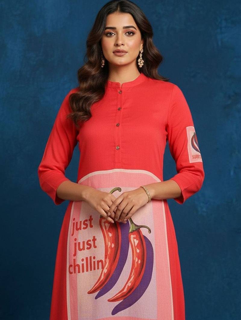 Women Printed Regular Kurta with Trousers