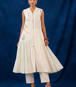 Women Ethnic Motifs Printed Regular Pure Cotton Kurta with Trousers
