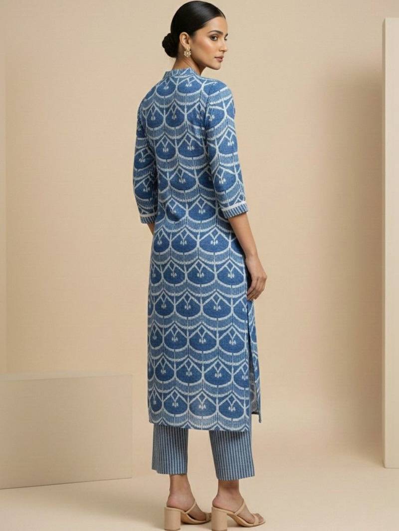 Women Ethnic Motifs Printed Regular Kurta with Trousers