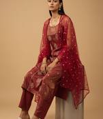 Women Regular Kurta with Trousers & With Dupatta