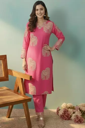 Women Ethnic Motifs Printed Regular Kurta with Trousers & With Dupatta