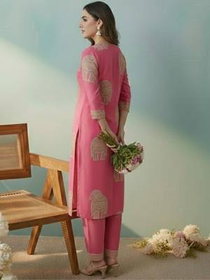 Women Ethnic Motifs Printed Regular Kurta with Trousers & With Dupatta 4