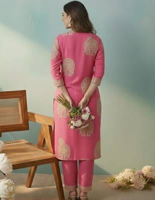 Women Ethnic Motifs Printed Regular Kurta with Trousers & With Dupatta 6