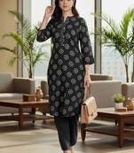 Women Ethnic Motifs Printed Regular Kurta with Trousers