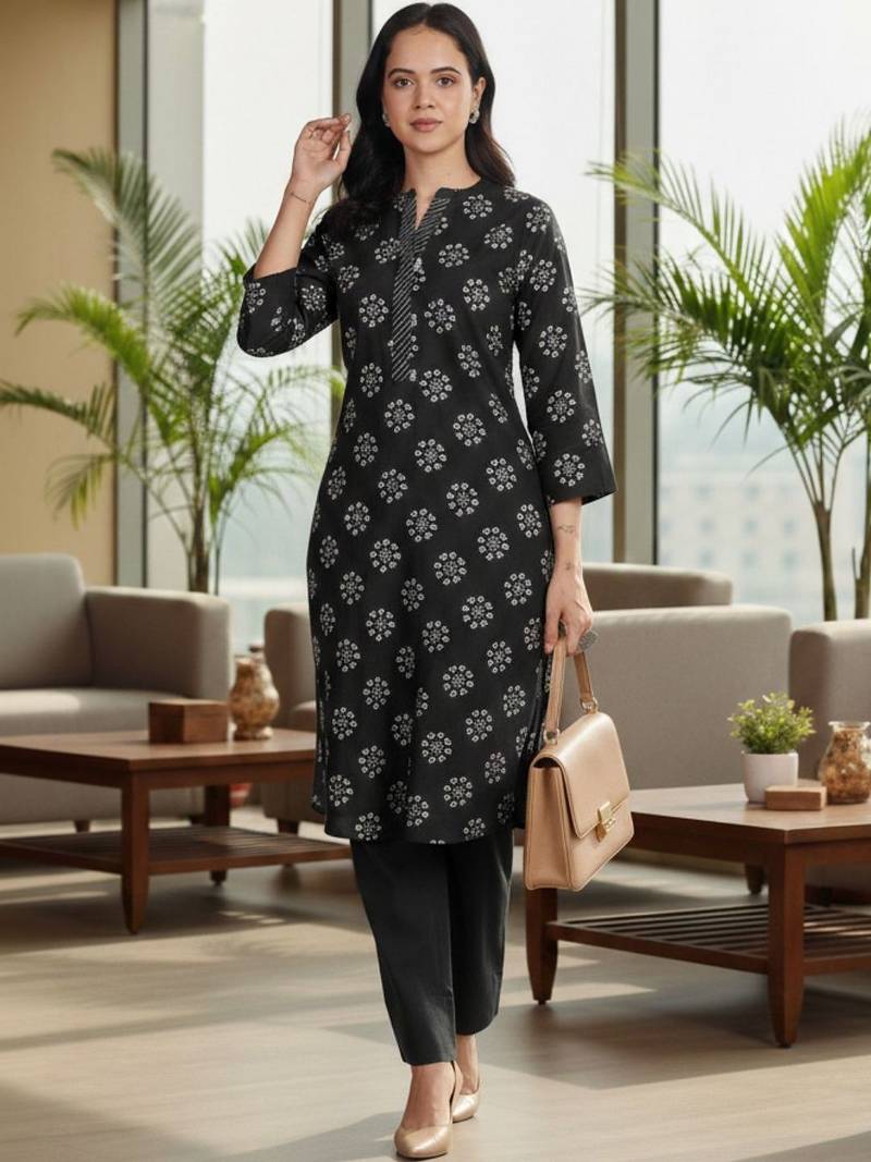 Women Ethnic Motifs Printed Regular Kurta with Trousers